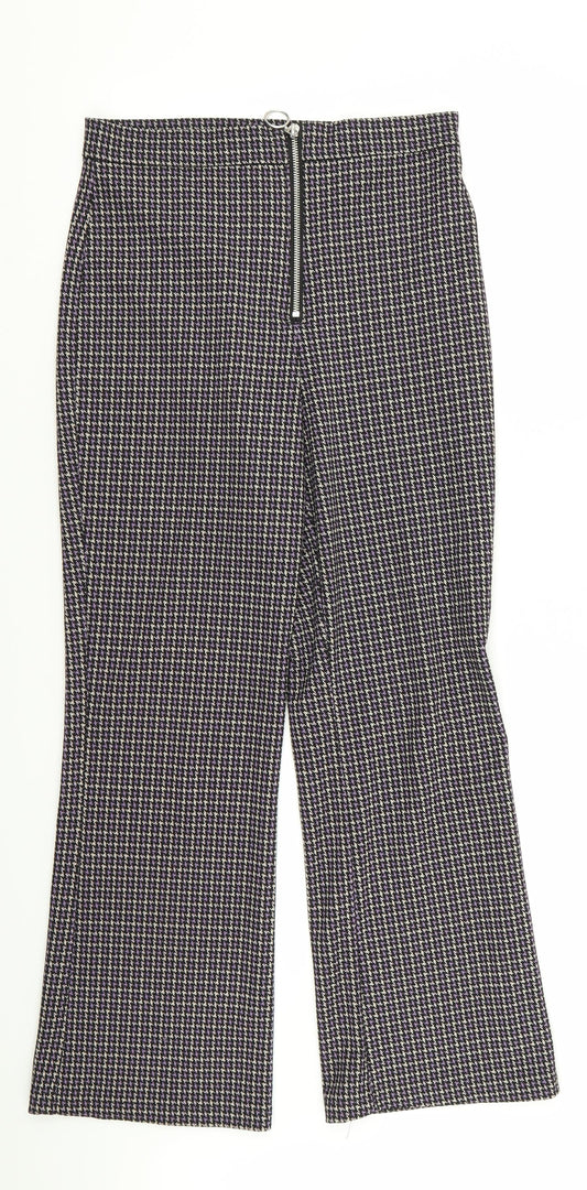 Preworn Womens Multicoloured Houndstooth  Trousers  Size 28 in L28 in