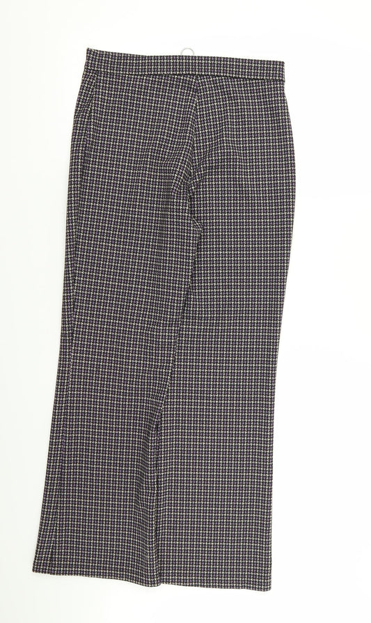 Preworn Womens Multicoloured Houndstooth  Trousers  Size 28 in L28 in