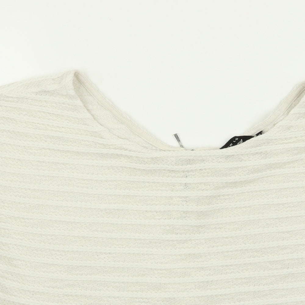 New Look Womens White   Basic T-Shirt Size 12