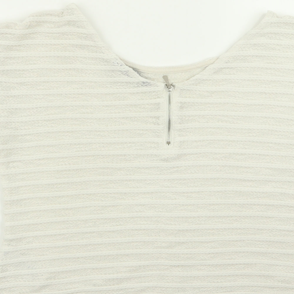 New Look Womens White   Basic T-Shirt Size 12