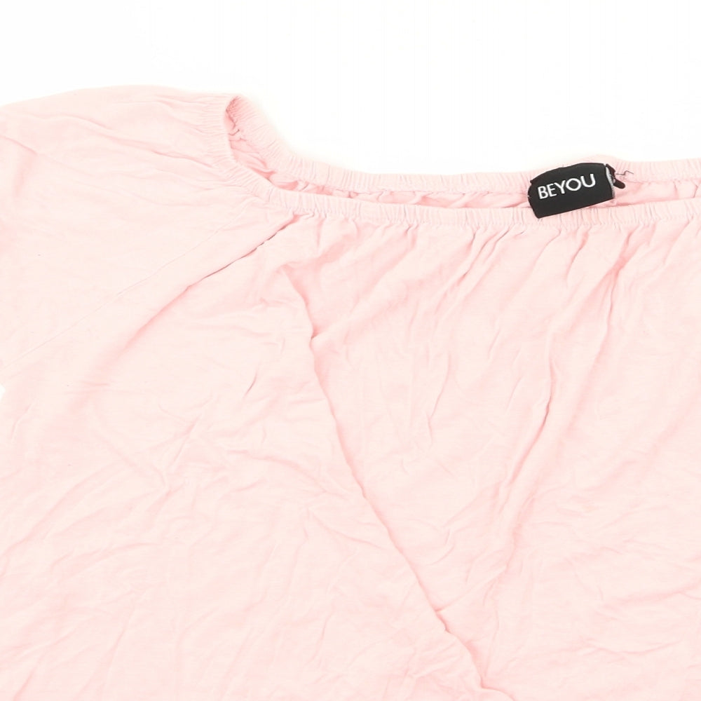 be you Womens Pink   Basic T-Shirt Size 10  - size 8-10