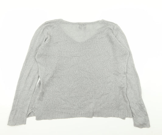 Papaya Womens Grey   Pullover Jumper Size L