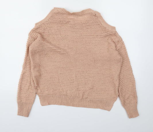 Peacocks Womens Pink   Pullover Jumper Size M
