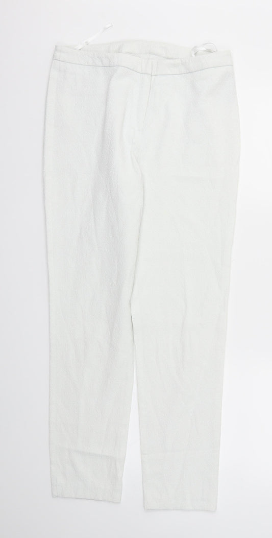 W Womens White   Trousers  Size 10 L28 in