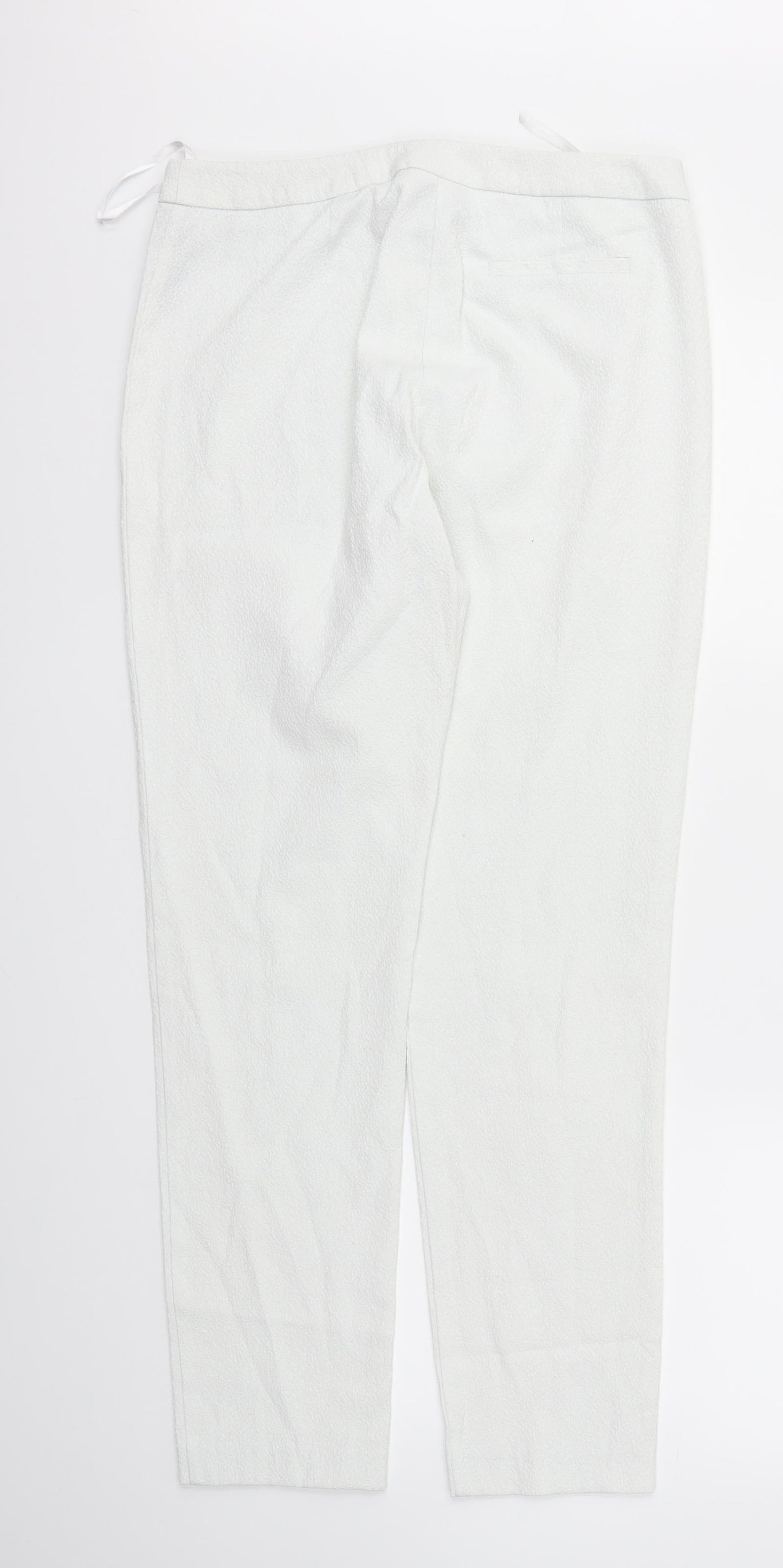 W Womens White   Trousers  Size 10 L28 in