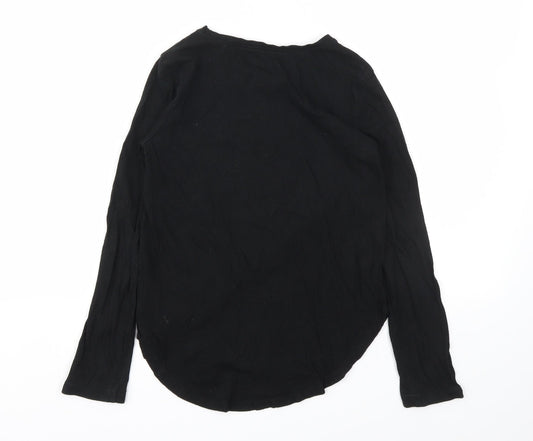 Gap Girls Black Animal Print  Basic T-Shirt Size M