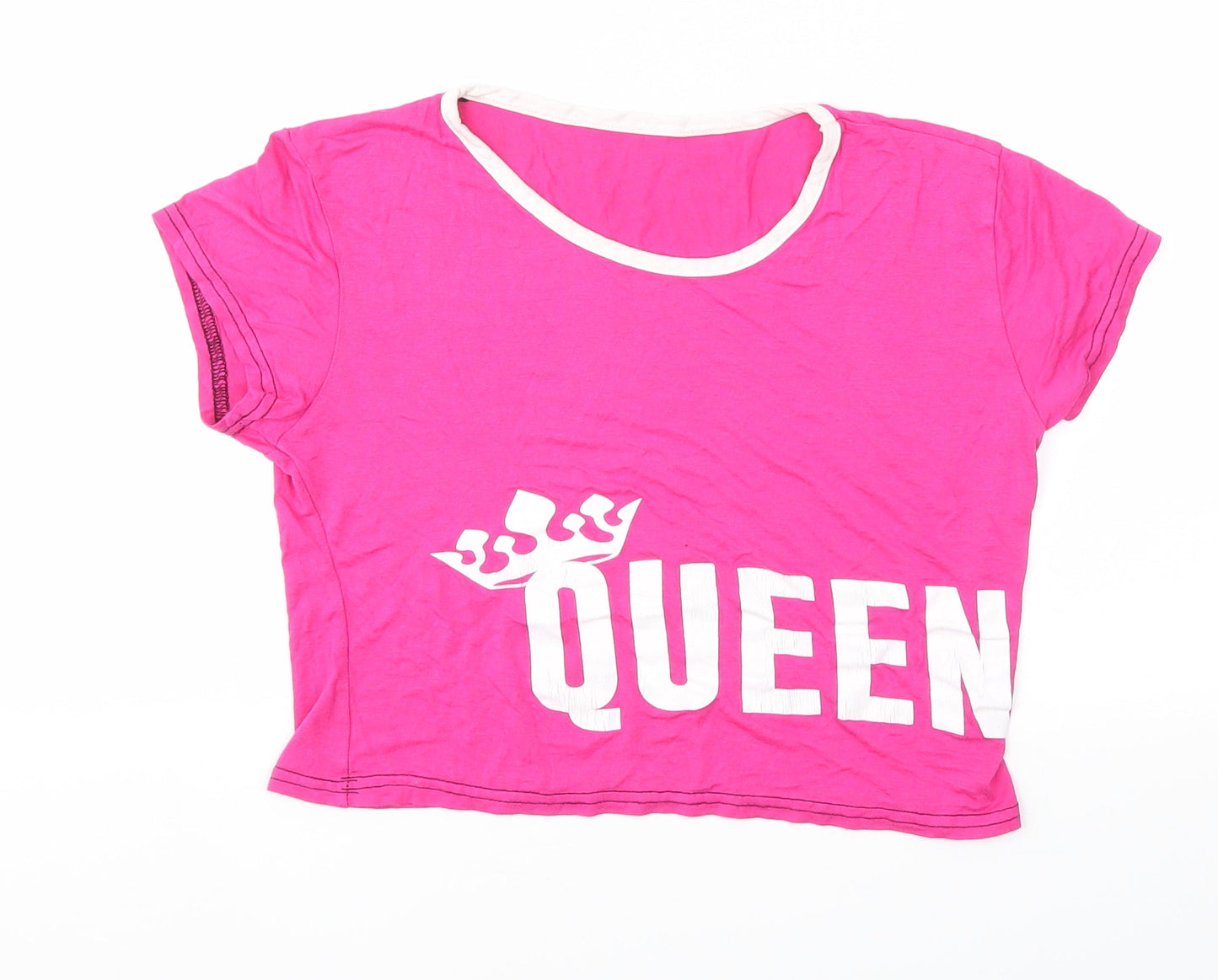 Queen Girls Pink   Basic T-Shirt Size M