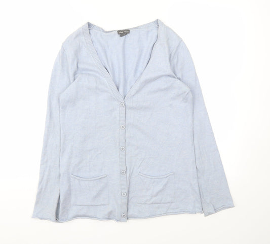 Eddie Bauer Womens Blue   Cardigan Jumper Size S