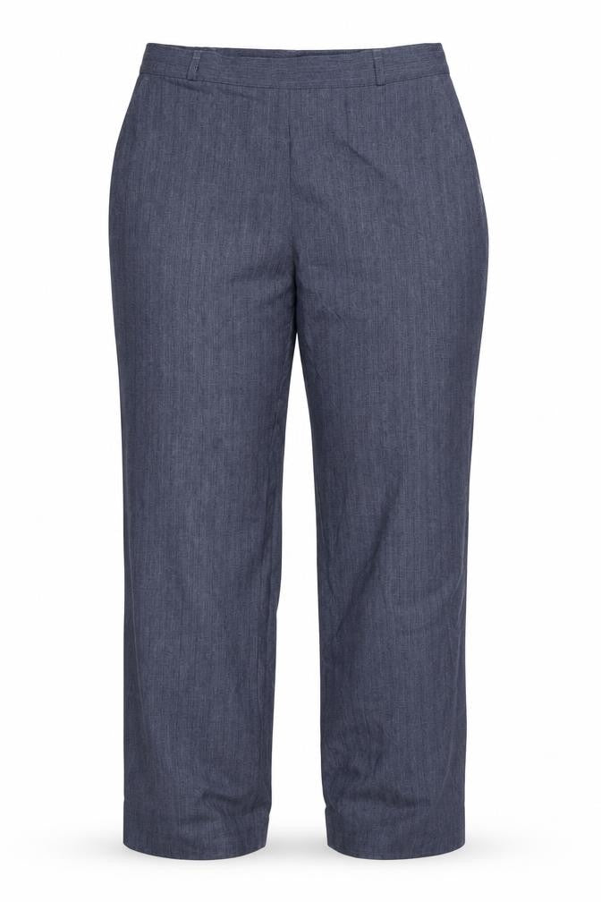 Marks and Spencer Womens Blue Striped  Dress Pants Trousers Size 12 L29 in