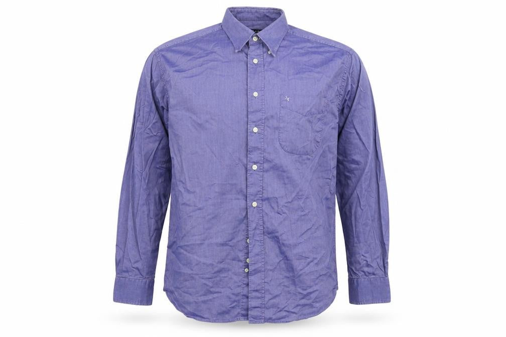 Armand Thiery Mens Blue    Button-Up Size L