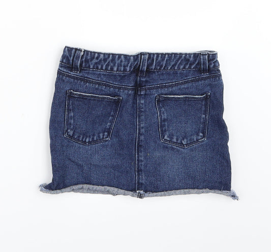 Matalan Girls Blue  Denim Mini Skirt Size 6 Years