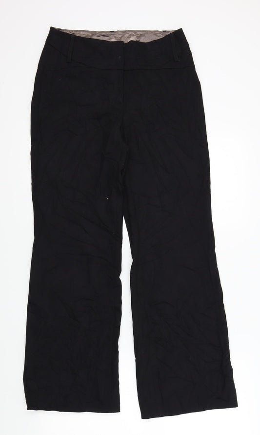 NEXT Womens Black   Trousers  Size 8 L29 in
