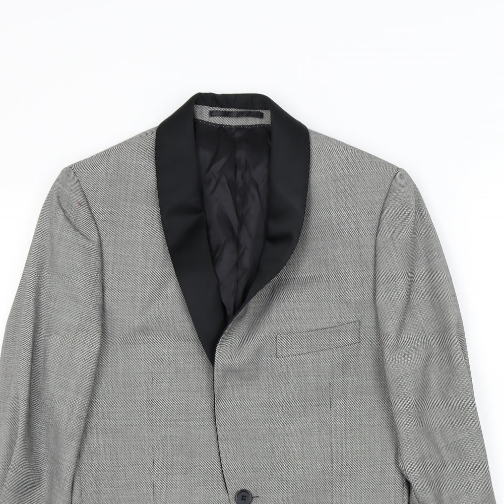 Topman Mens Grey   Jacket Blazer Size M