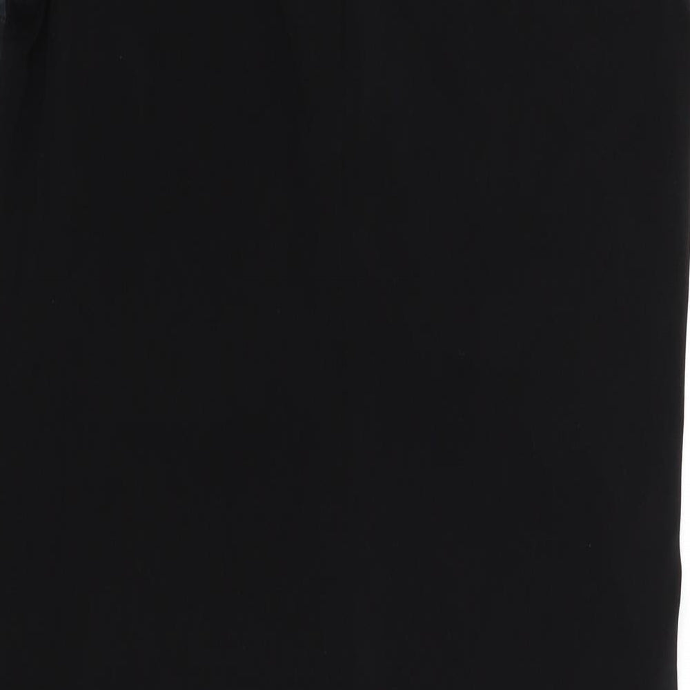 Body Flirt Womens Black Floral  A-Line  Size 40