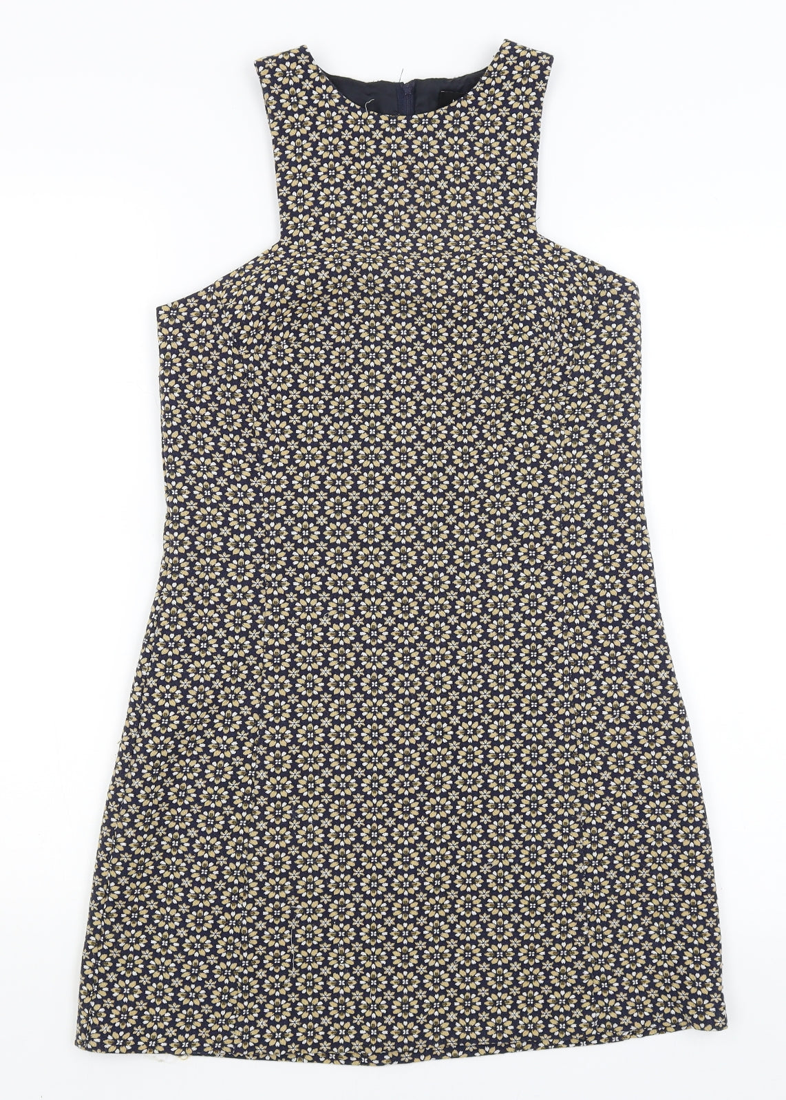 New Look Womens Black Floral  A-Line  Size 8