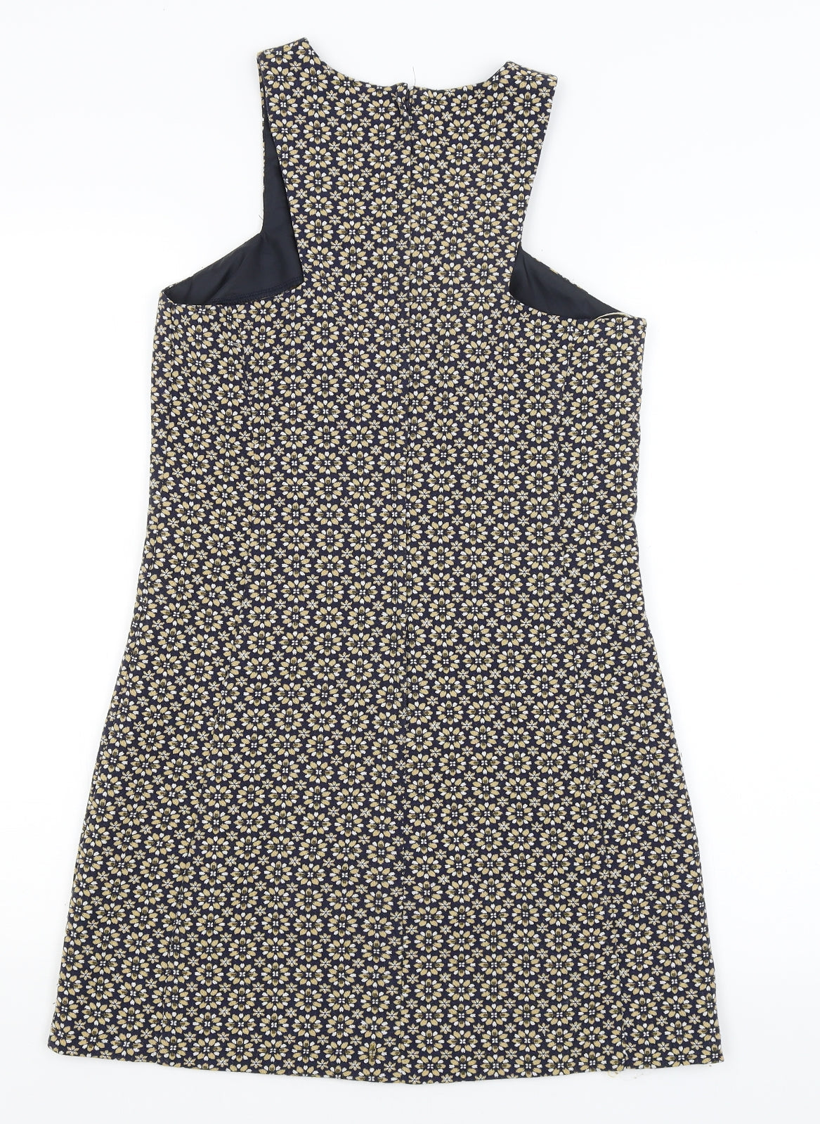 New Look Womens Black Floral  A-Line  Size 8