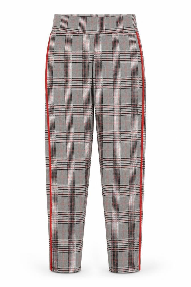 M&S Womens Brown Plaid  Trousers  Size 6 L25.5 in