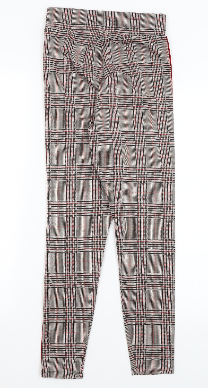 M&S Womens Brown Plaid  Trousers  Size 6 L25.5 in