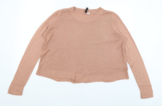 Divided Womens Pink   Pullover Jumper Size M