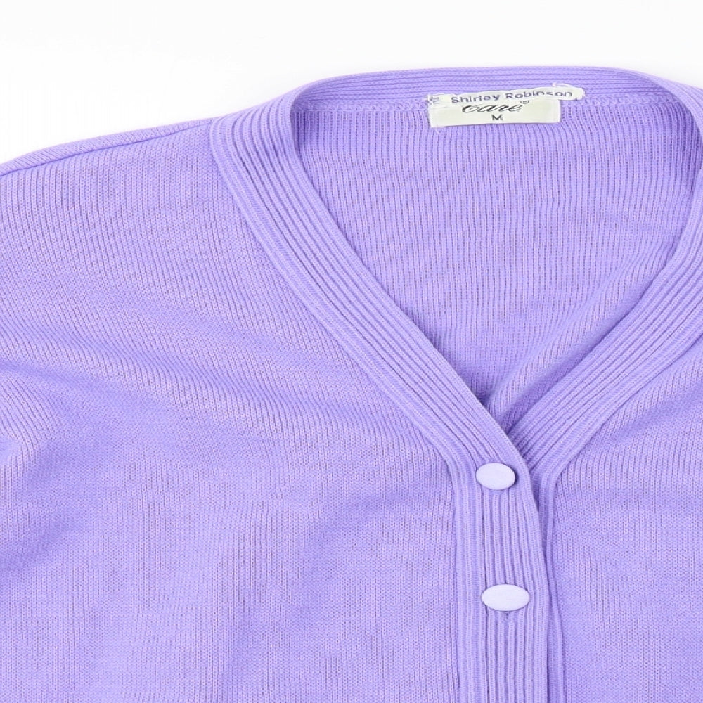 care Womens Purple   Cardigan Jumper Size M