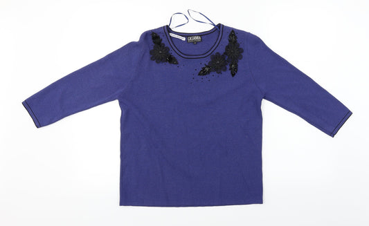 cashmia   Womens Blue   Basic T-Shirt Size M