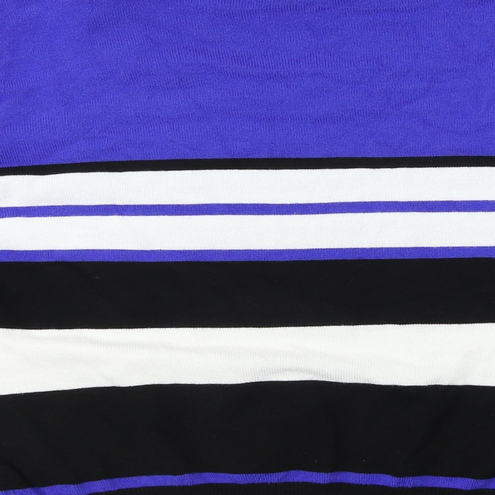 TEXT  Womens Blue Striped  Pullover Jumper Size M