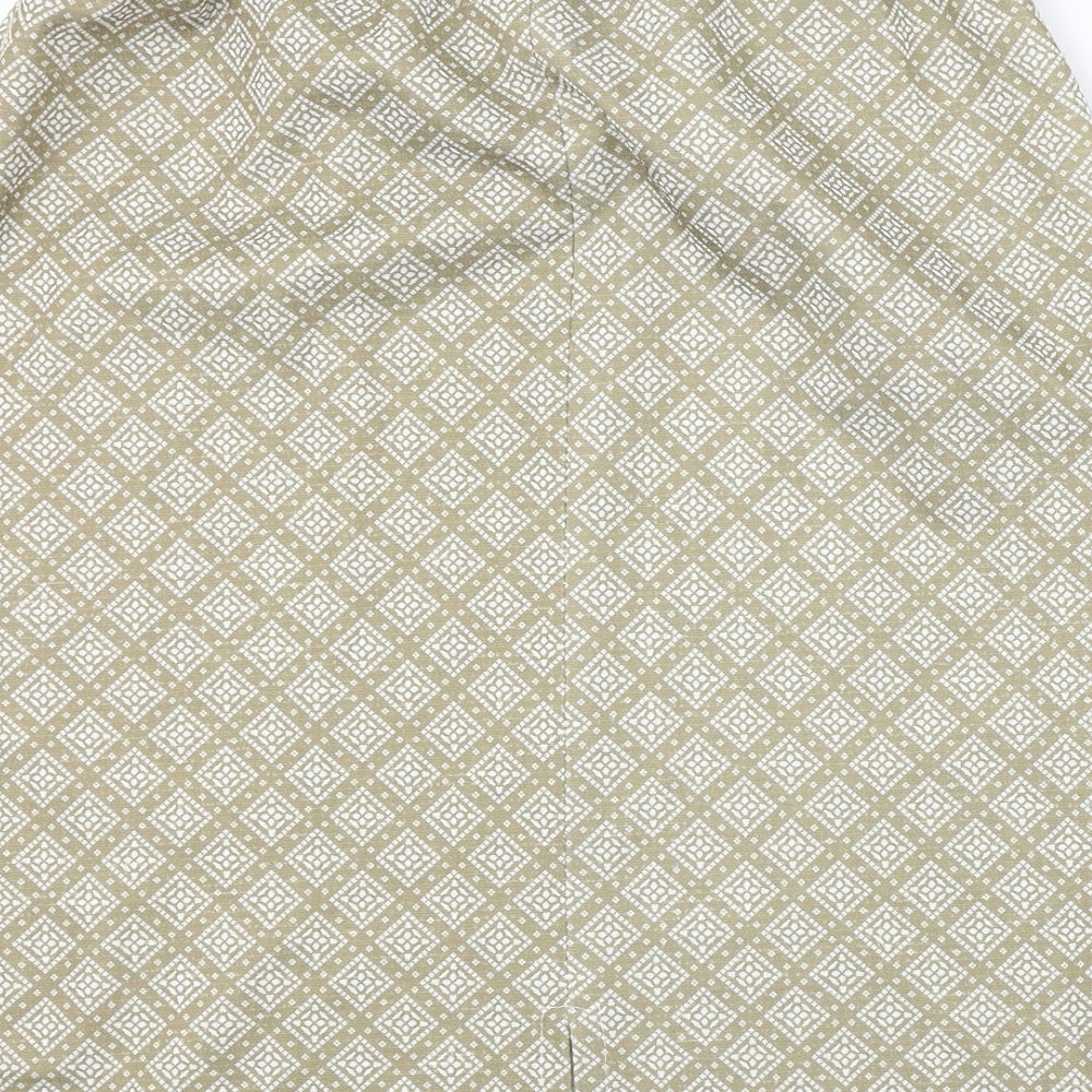 Preworn  Womens Beige   A-Line Skirt Size 28 in