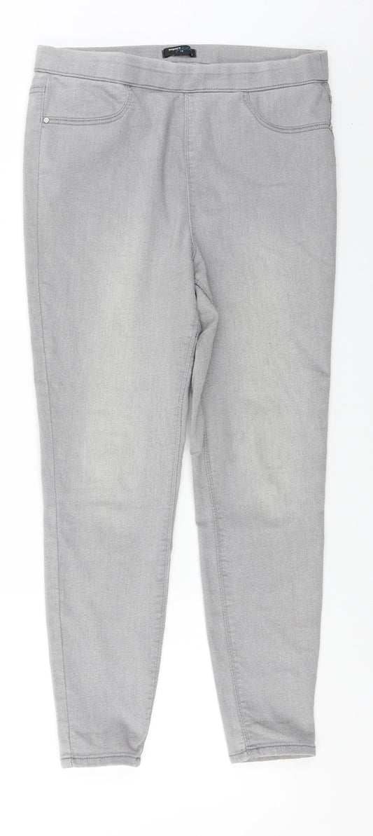 Papaya  Womens Grey   Trousers  Size 12 L24 in