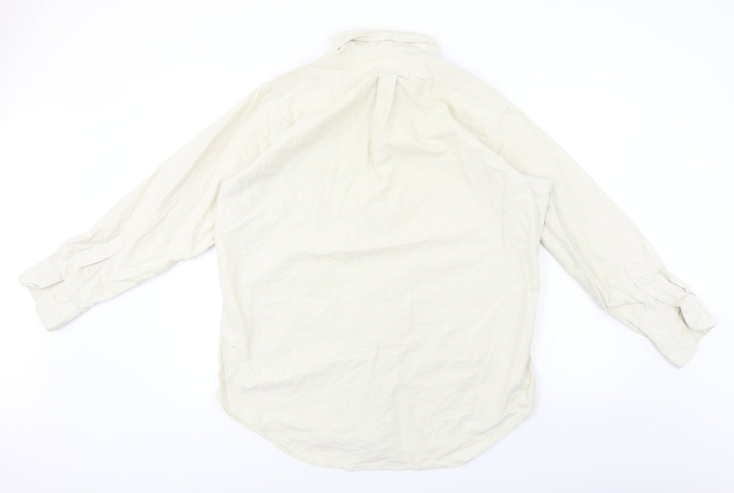 Preworn  Mens Beige    Button-Up Size 16