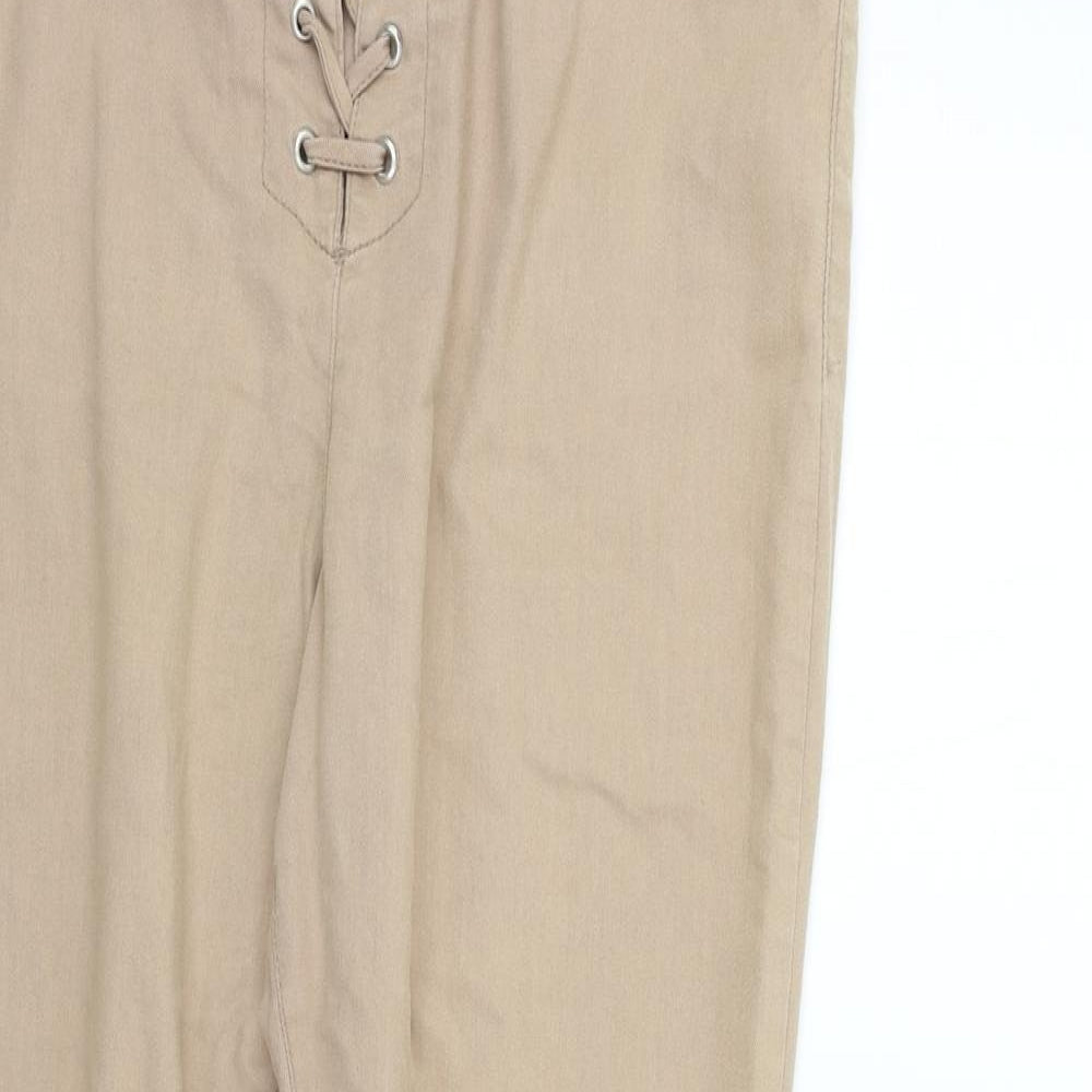 deniem & co Womens Beige   Trousers  Size 18 L29 in