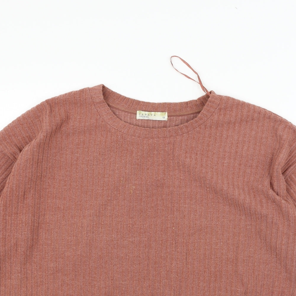 Papaya Womens Beige   Pullover Jumper Size 12