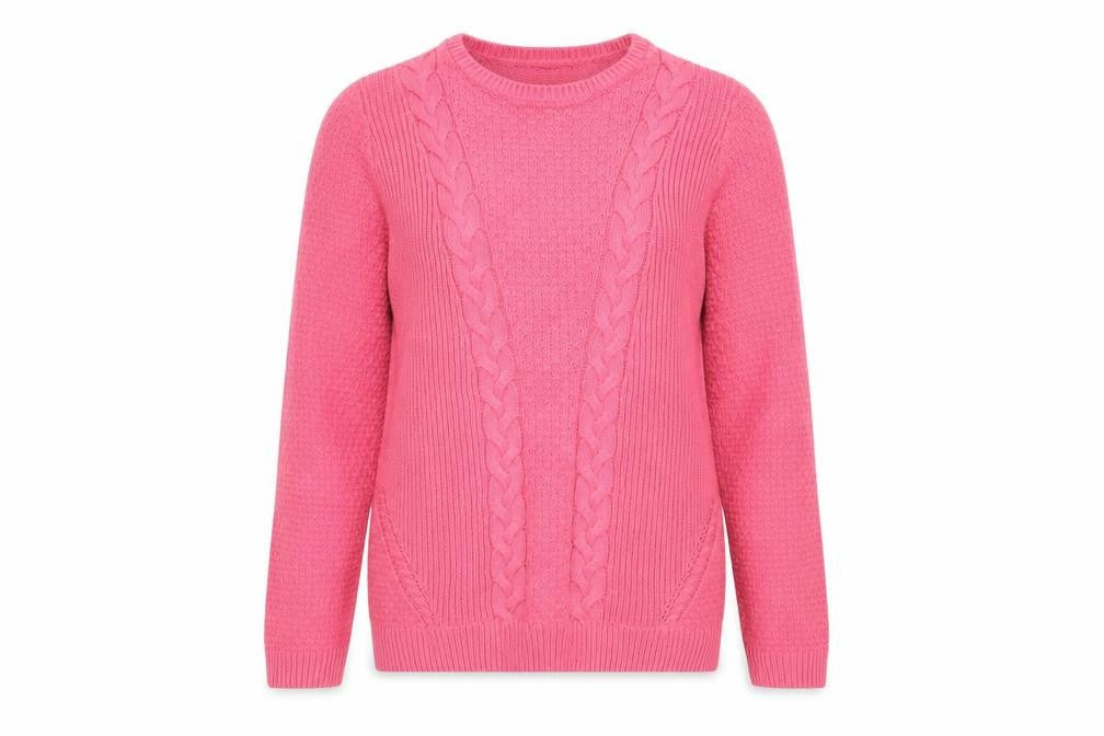ISLE Essentials Womens Pink   Pullover Jumper Size S