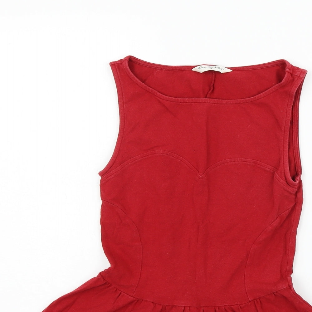 Miss Selfridge Womens Purple   Fit & Flare  Size 4