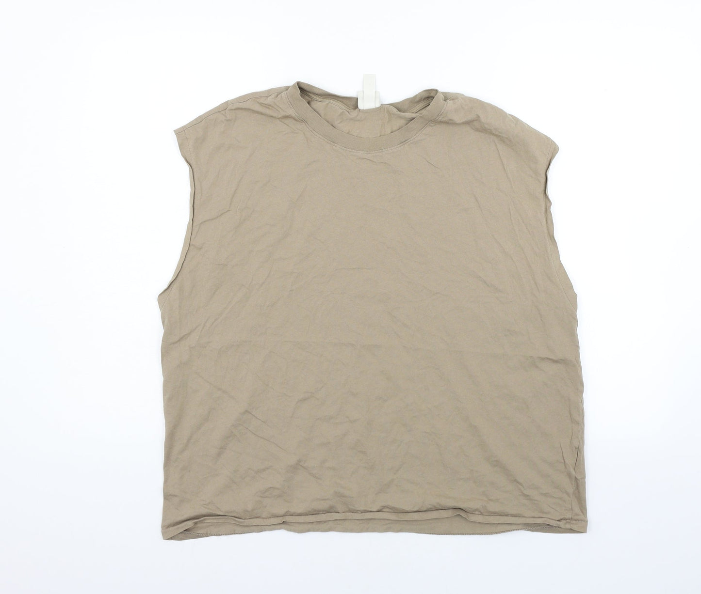 H&M Womens Beige   Basic T-Shirt Size M