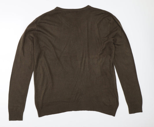 Cedar Wood State Mens Brown   Pullover Jumper Size L