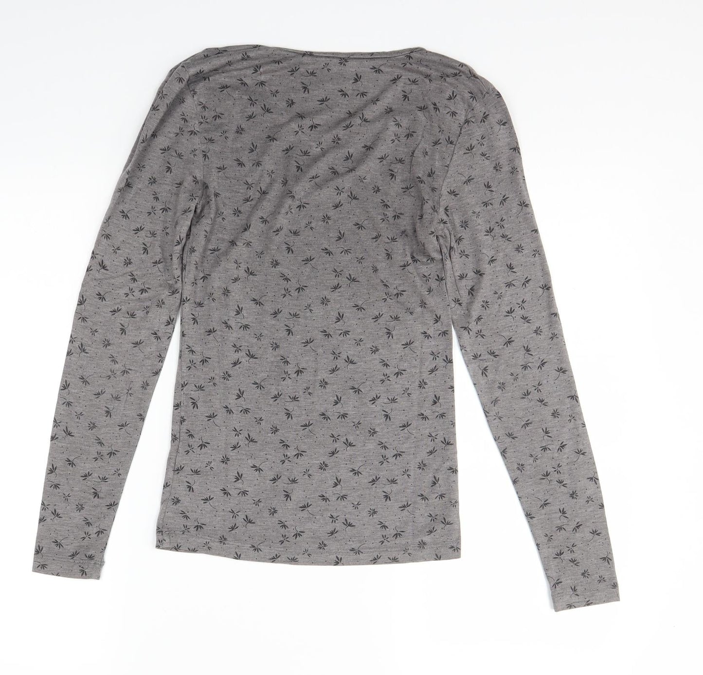 marks Womens Brown Floral  Pullover Jumper Size 10