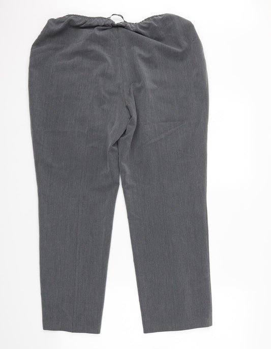 BM Womens Grey   Trousers  Size 16 L25 in
