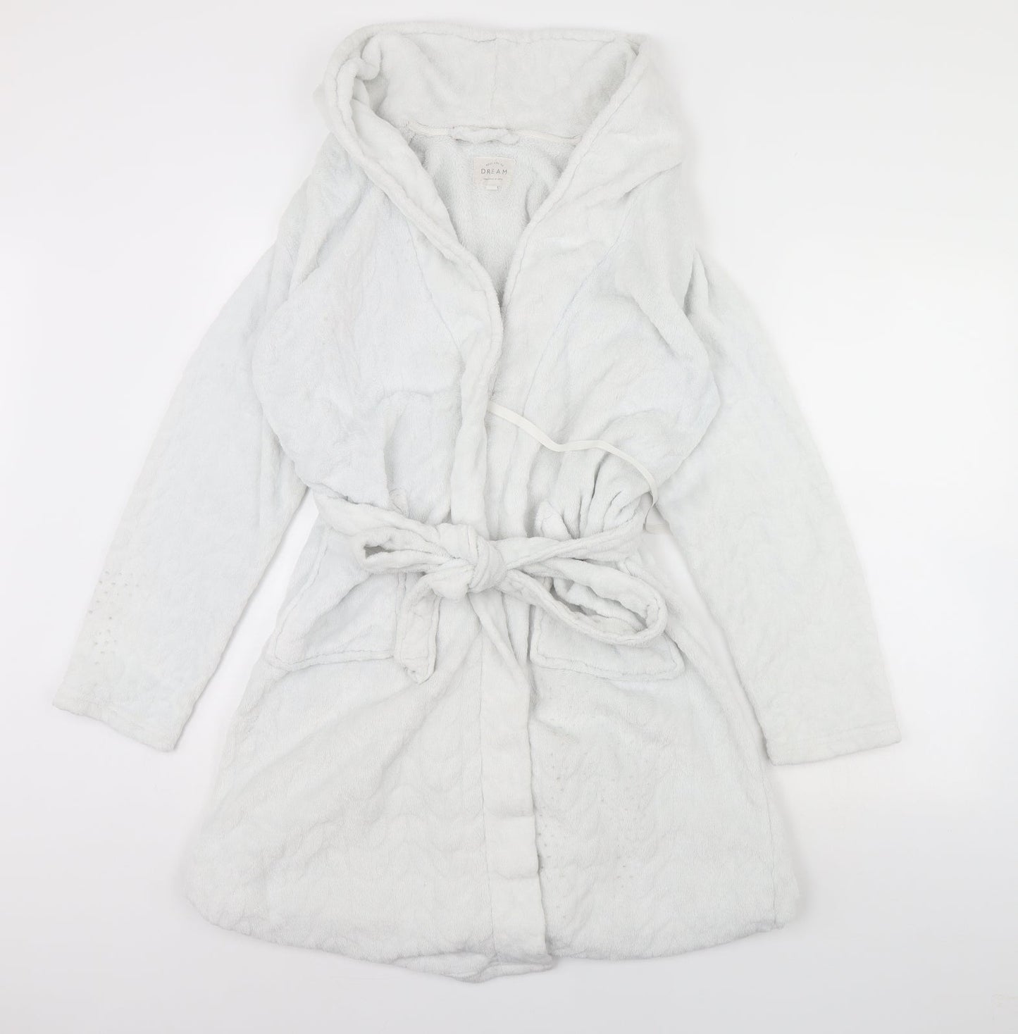 MAKE TIME TO DREAM Womens White   Cami Robe Size L