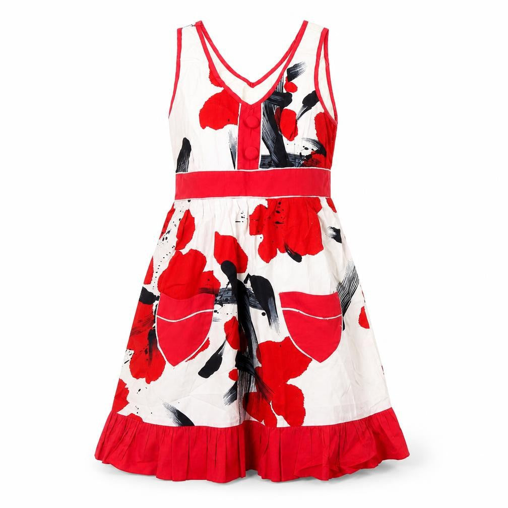 Preworn Womens White Floral  Shift  Size M