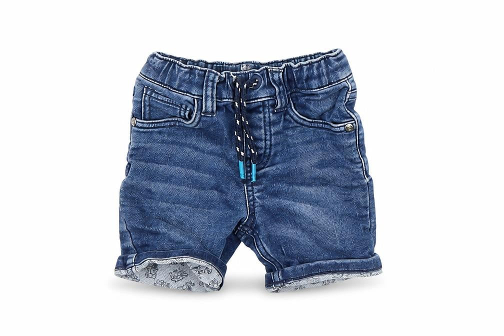Front view of Blue Zoo boys’ blue cropped jeans, size 18, months