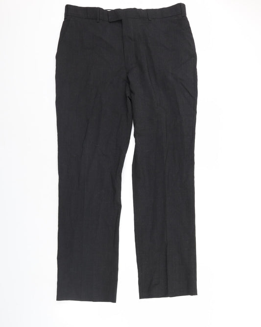 Preworn Womens Grey   Dress Pants Trousers Size 36 in L31 in