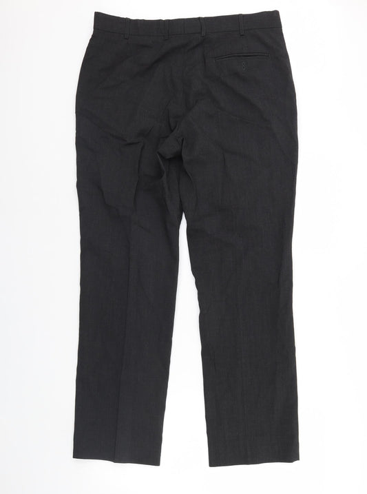 Preworn Womens Grey   Dress Pants Trousers Size 36 in L31 in