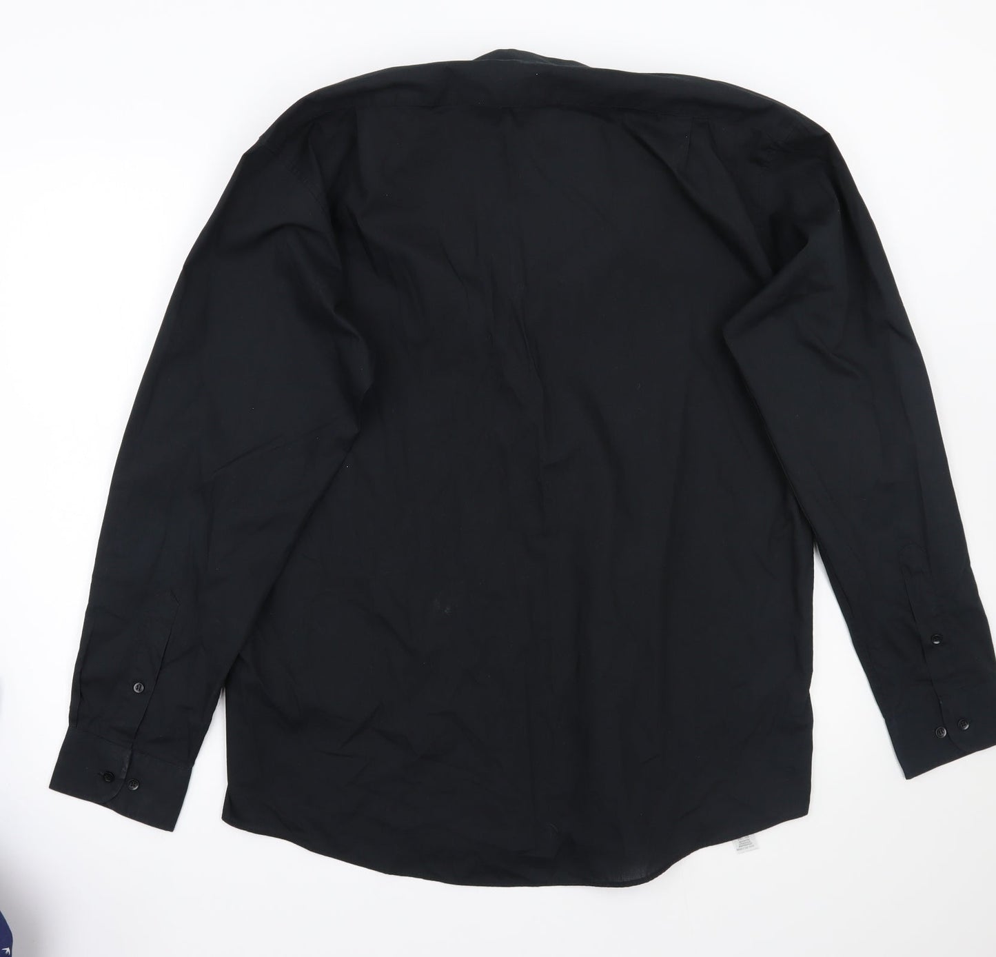 George Mens Black    Button-Up Size 15