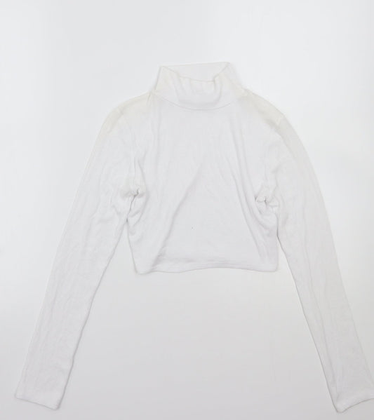 Missguided Womens White   Basic T-Shirt Size 8