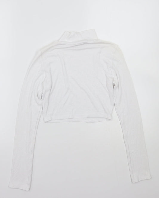 Missguided Womens White   Basic T-Shirt Size 8