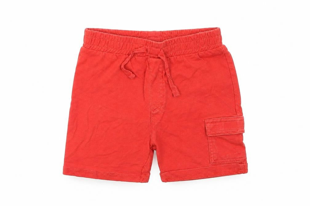 Front view of Tu Baby Orange Cropped Trousers, size 12-18, Months - shorts