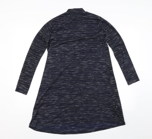 Miss Selfridge Womens Blue Striped  Jumper Dress  Size 8