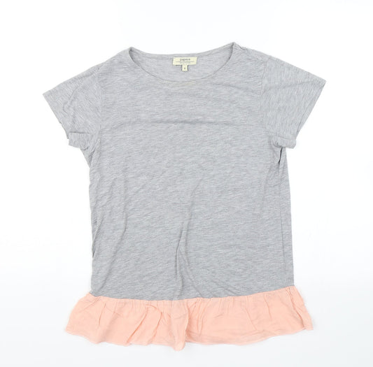 Papaya Womens Grey   Basic T-Shirt Size 8