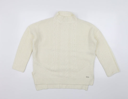 House Womens White   Pullover Jumper Size XS
