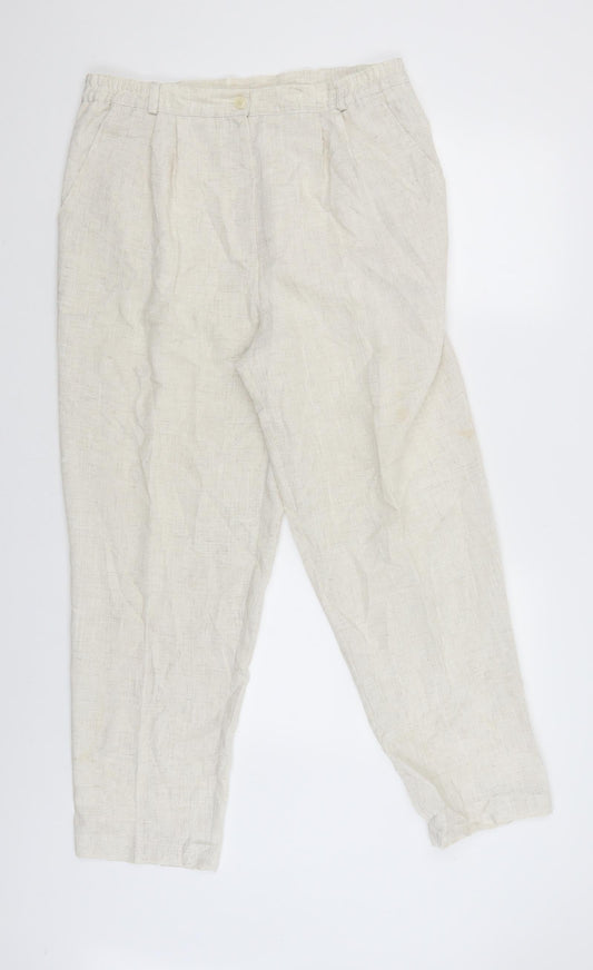 Selective Womens Beige   Jegging Trousers Size 18 L28 in